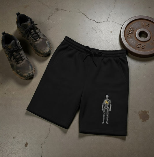 Unbreakable Gains Shorts | Black Joggers for Lifters with Prosthetic Legs or 2 Real Legs