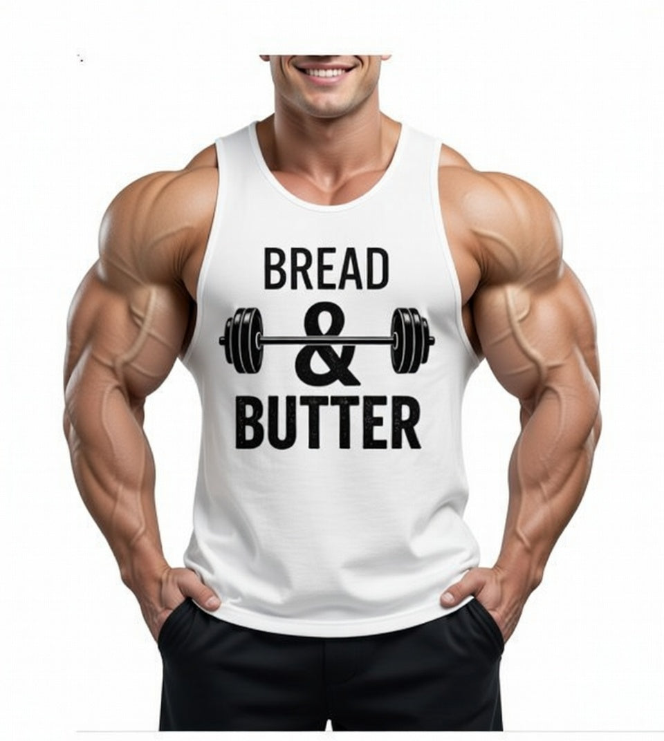 Bread & Butter Muscle Shirt– Lift Heavy, Eat Protein