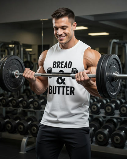 Bread & Butter Muscle Shirt– Lift Heavy, Eat Protein
