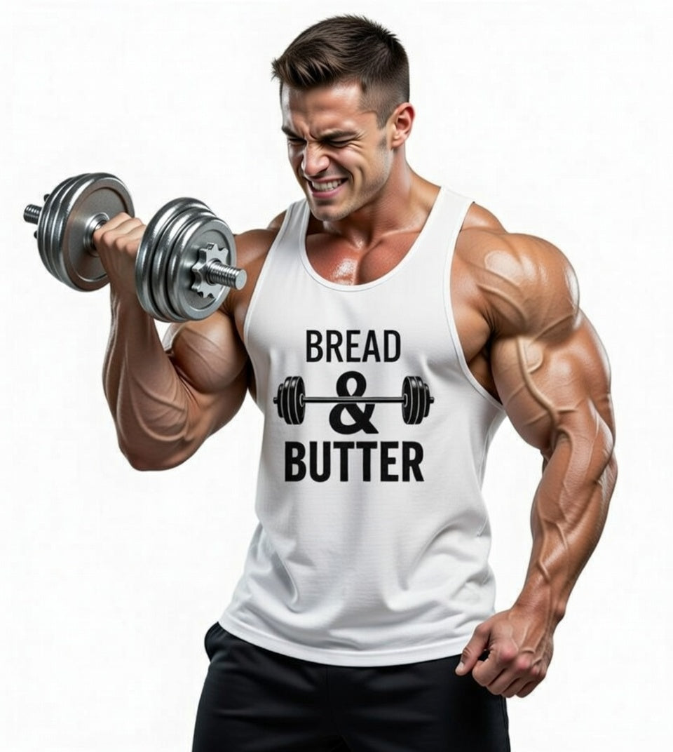Bread & Butter Muscle Shirt– Lift Heavy, Eat Protein